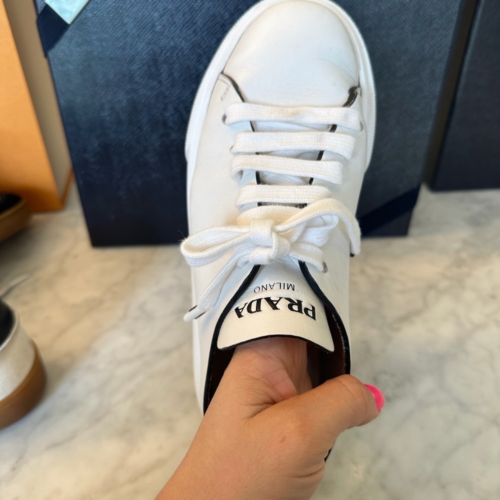 Prada white sneakers